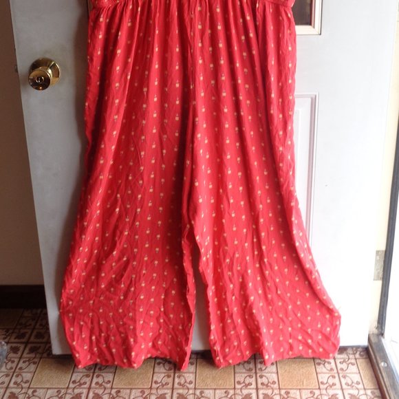 Mudd high neck pattern jumpsuit boho print lightweight 2X junior - Picture 5 of 16